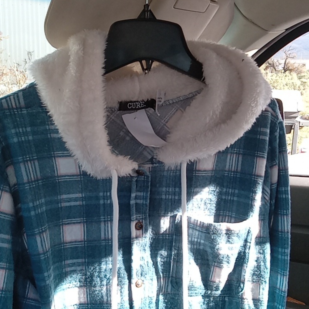 Flannel hoodie